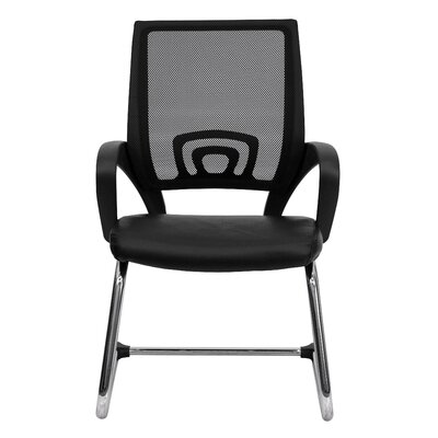 FlashFurniture Mesh Back Guest Side Chair with Sled Base