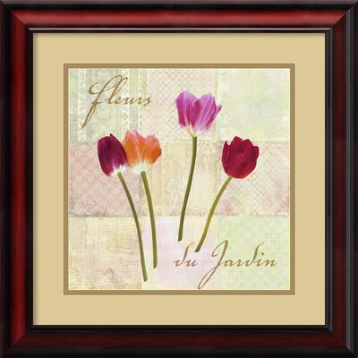 Amanti Art Fleurs du Jardin (Garden Flowers) by Remy Dellal Framed