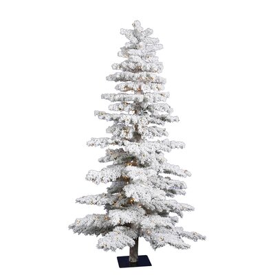 Vickerman 7 White Idaho Spruce Artificial Christmas Tree with 300