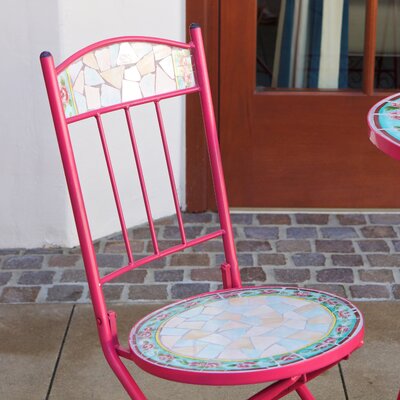 RST Outdoor Jaded Rose Decorative 3 Piece Bistro Set