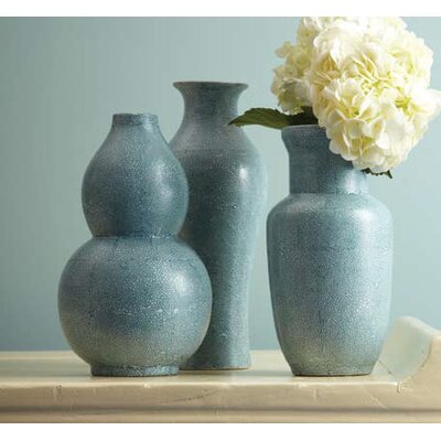 Tozai Shagreen 3 Piece Vase Set & Reviews | Wayfair