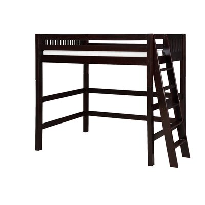 Camaflexi Twin High Loft Bed with Lateral Ladder & Reviews | Wayfair