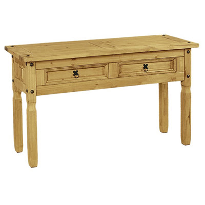 Hometime Aztec Mexican Pine Console Table