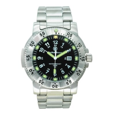 Smith & Wesson Aviator Mens Tritium H3 Round Face Link Watch