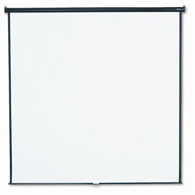 or Ceiling Projection Screen, 96 x 96, White Matte, Black Matte Casing