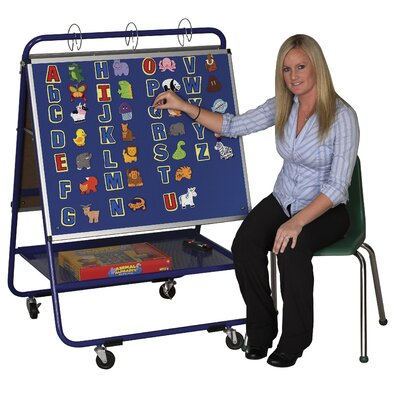 ECR4kids Steel Teacher Easel   Wide