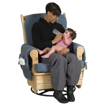 ECR4kids Glider Rocker with Metal Swivel Base