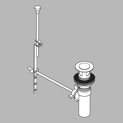 Delta 50/50 Pop up Bathroom Sink Drain