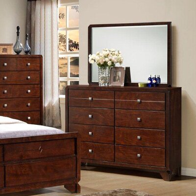 InRoom Designs 8 Drawer Tall Dresser