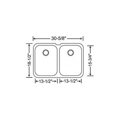 Blanco Niagara 30.63 x 18.13 Equal Double Bowl Undermount Kitchen