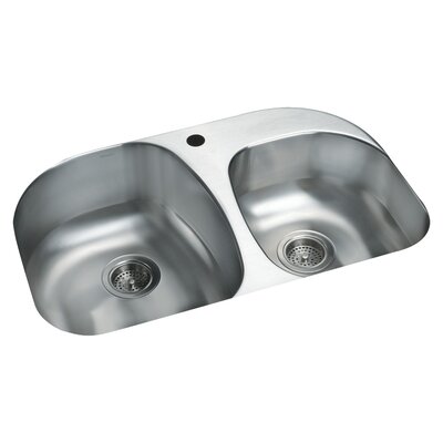 Sterling by Kohler Cinch 31.5 x 20.5 Double Bowl Kitchen Sink