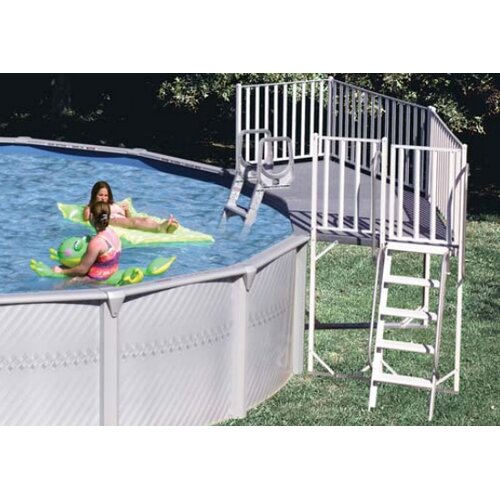 heritage pools 2 piece pool fan deck