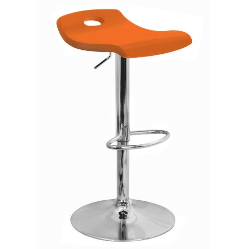 LumiSource Surf Bar Stool in Orange