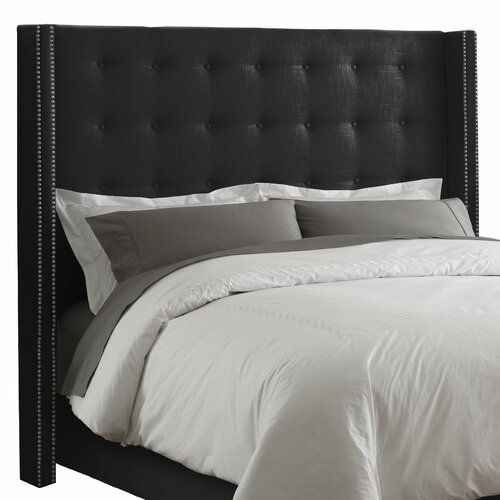 Skyline Furniture Nail Head Upholstered Wingback Headboard