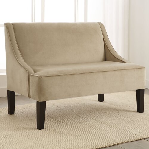 Skyline Furniture Velvet Settee Loveseat