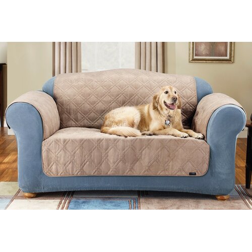 Sure Fit Soft Suede Furniture Friend Loveseat Cover