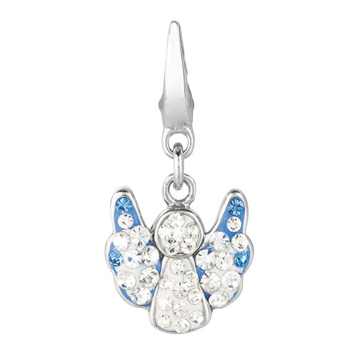 ez charms crystal angel charm with swarovski elements