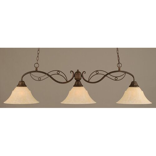 Toltec Lighting Jazz 3 Light Kitchen Island Pendant