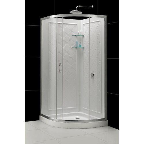 Dreamline Solo 34 3/8 by 34 3/8 Frameless Sliding Shower Enclosure