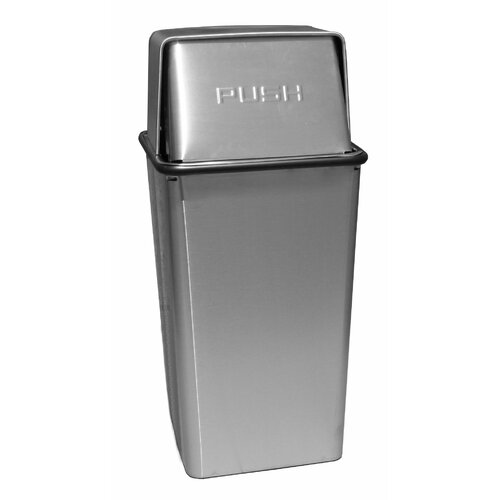 Witt Metal Series Wastewatchers 21 Gallon Stainless Steel Push Top