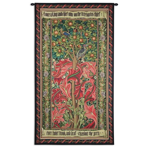 Fine Art Tapestries William Morris Woodpecker III Tapestry