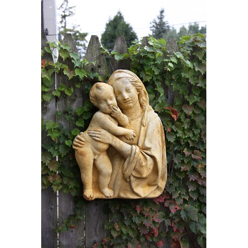 OrlandiStatuary Religious Madonna and Child Silhouete Wall Décor