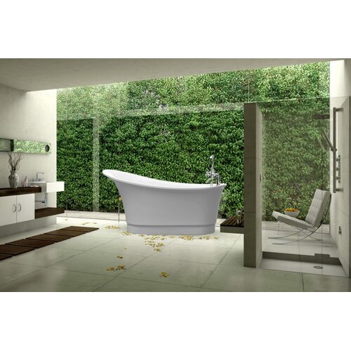 Aquatica PureScape 63 x 32 Freestanding Acrylic Slipper Tub