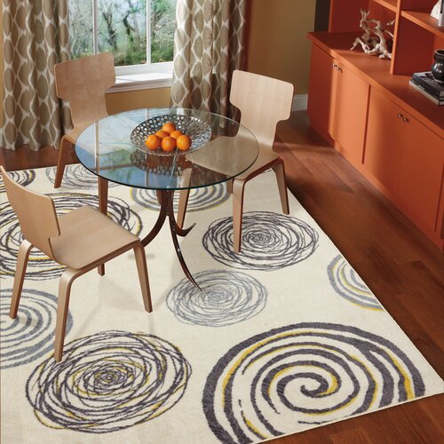 Mohawk Select Free Flow Cream Swirlz Rug