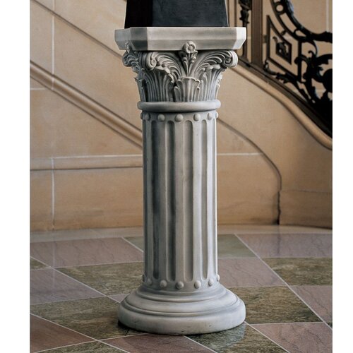 Design Toscano The Athena Corinthian Pedestal Plant Stand