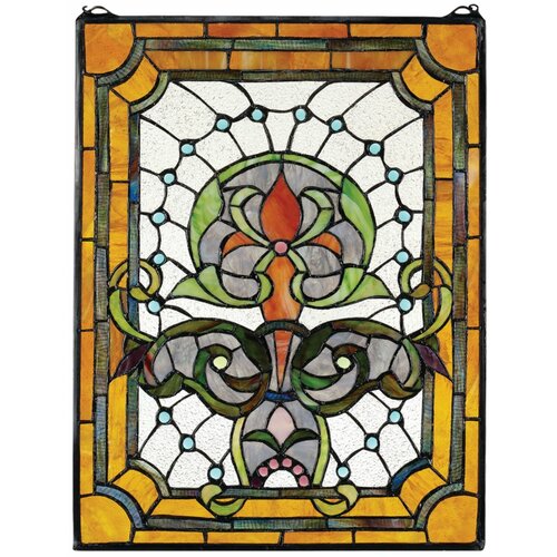 Design Toscano Kendall Manor Stained Glass Window