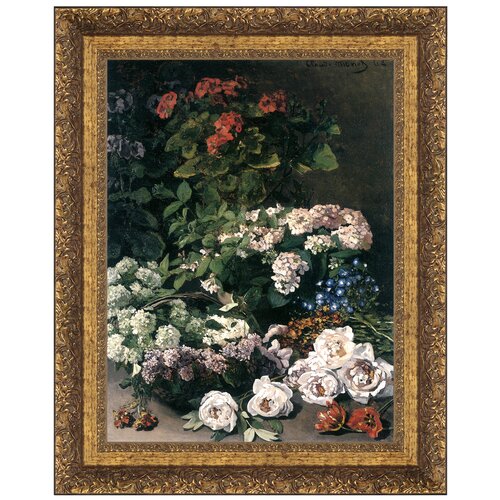 Design Toscano Spring Flowers, 1864, Canvas Replica Painting Art