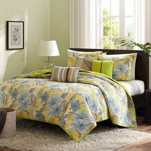 Madison Park Tahiti 6 Piece Coverlet Set