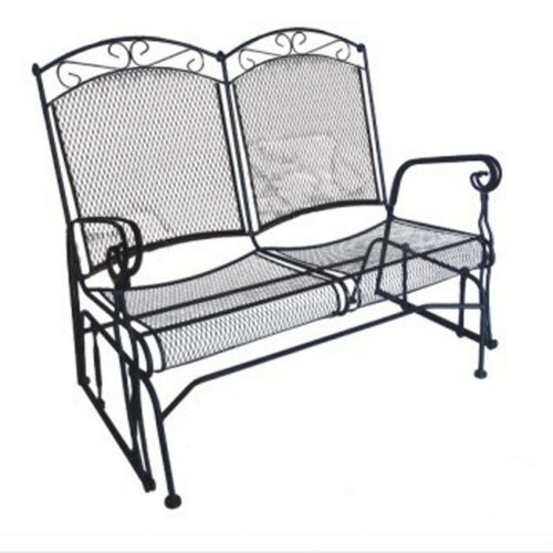 DC America Charleston Wrought Iron Garden Bench