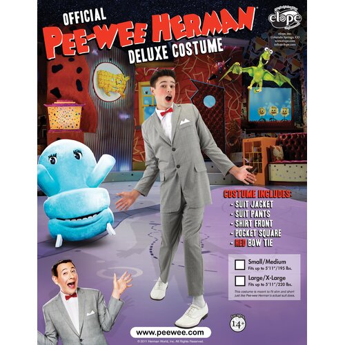 Elope Costumes Pee wee Herman Adult Costume