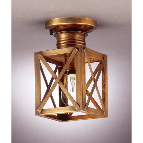 Northeast Lantern Suffolk 9 1 Light Semi Flush Mount