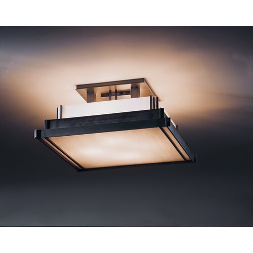 Hubbardton Forge Steppe Square 4 Light Semi Flush Mount