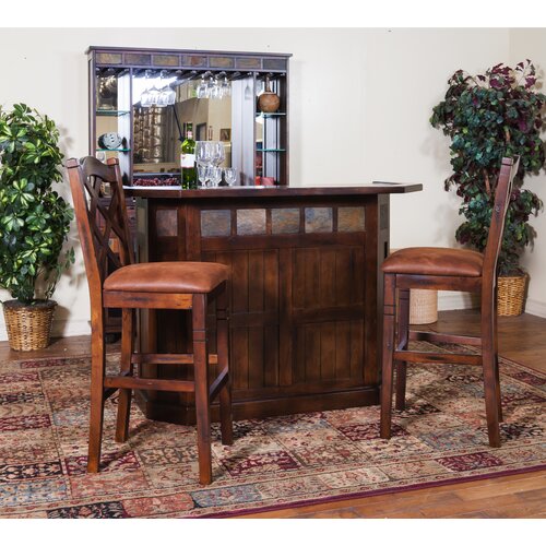 Sunny Designs Santa Fe Bar with Wine Storage & Reviews | Wayfair