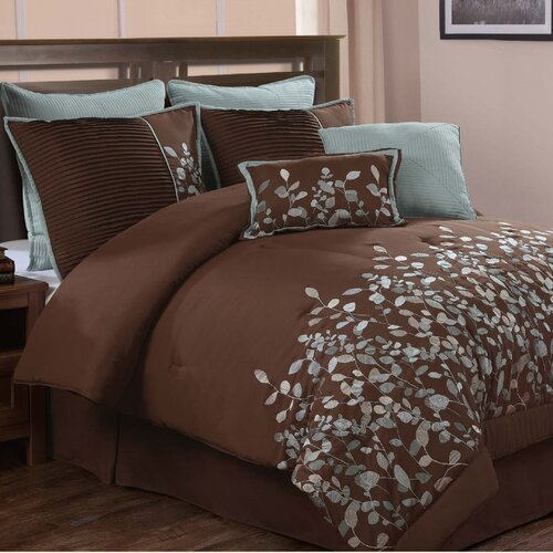 Luxury Home Jardin 8 Piece Comforter Set