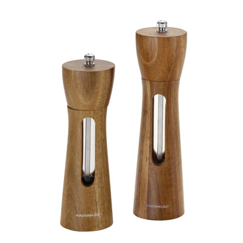 Rachael Ray Acacia Salt and Pepper Grinder Set