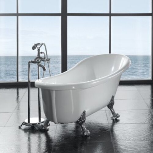 Ove Decors Clawfoot 66 x 28 Acrylic Slipper Tub