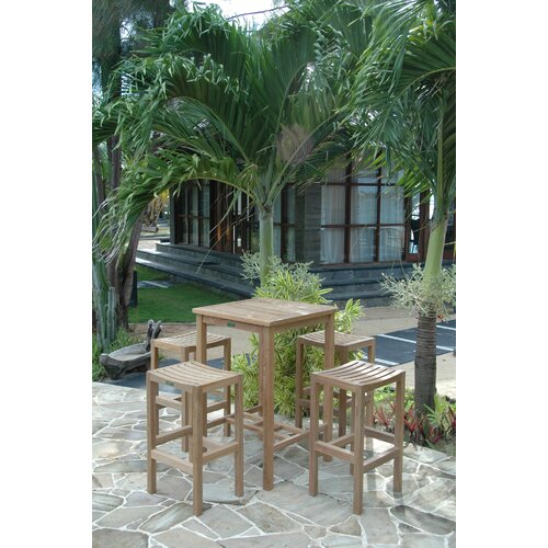 Anderson Teak Avalon 5 Piece Bar Height Dining Set