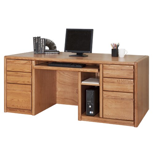 Martin Home Furnishings Contemporary Executive Computer Desk