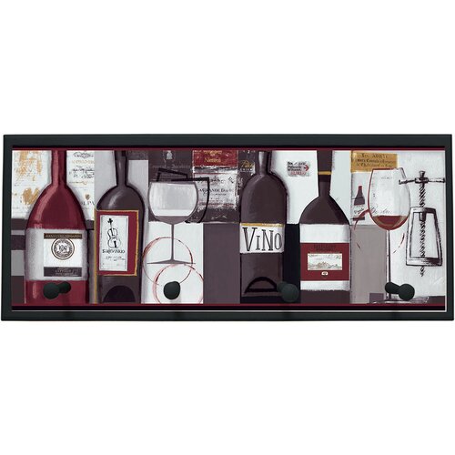 Illumalite Designs Wine Bottles Wall Art with Pegs   10.25 x 25