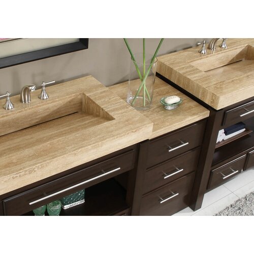 Silkroad Exclusive Chester 92 Double Bathroom Vanity Set