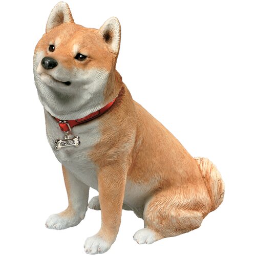 Sandicast Companion Size Shiba Inu Sculpture in Fawn