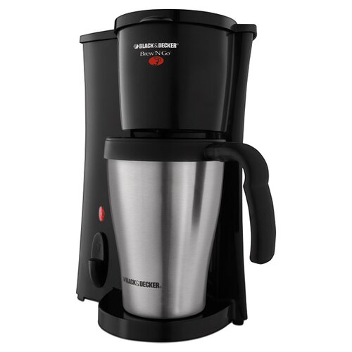 Black & Decker Brew N Go Deluxe Coffee Maker with Plastic Mug