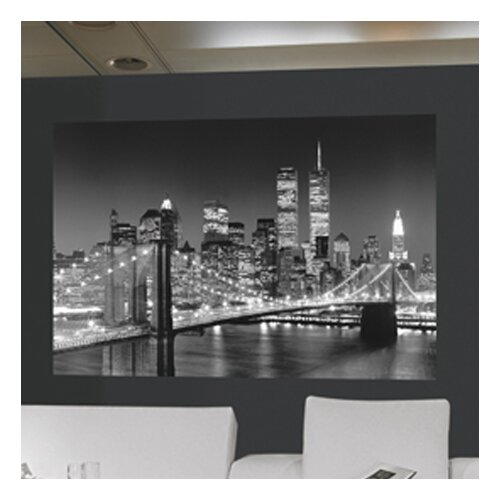 Brewster Home Fashions Ideal Decor Brooklyn Bridge Wall Mural