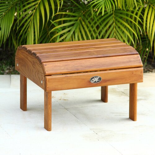 Hyres Country Haven Signature Teak Adirondack Footrest / Side Table