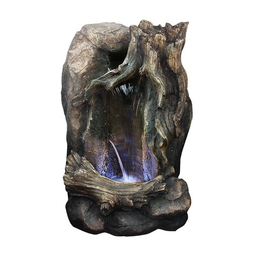 Alpine Rain Forest Fiberglass Tabletop Fountain Edition with LED