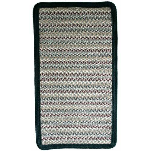 Thorndike Mills Green Mountain Farmers Market Maroon Multi Square Rug